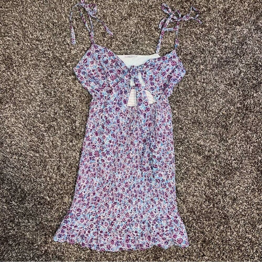 Winston White purple smocked dress